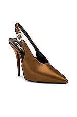 Saint Laurent Yasmeen Pump in ALPEN MOU, view 2, click to view large image.