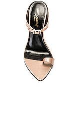 Saint Laurent Dive Sandal in Genuine Nude, view 4, click to view large image.