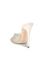Saint Laurent Blonde Mule Sandal in Nude & Crystal, view 3, click to view large image.