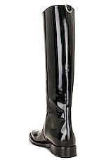 Saint Laurent Hunt Boot in Nero, view 3, click to view large image.