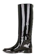 Saint Laurent Hunt Boot in Nero, view 5, click to view large image.