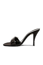 Saint Laurent Simone Mule Sandal in Nero, view 5, click to view large image.