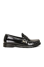 Saint Laurent Le Loafer 15 in Nero, view 1, click to view large image.