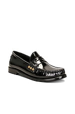Saint Laurent Le Loafer 15 in Nero, view 2, click to view large image.