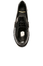 Saint Laurent Le Loafer 15 in Nero, view 4, click to view large image.