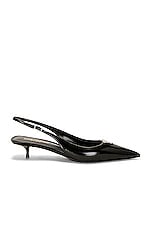 Saint Laurent Cherish Slingback Pump in Nero, view 1, click to view large image.