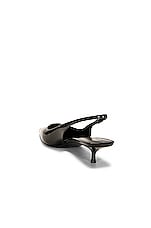 Saint Laurent Cherish Slingback Pump in Nero, view 3, click to view large image.