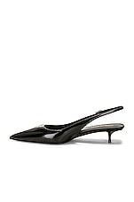 Saint Laurent Cherish Slingback Pump in Nero, view 5, click to view large image.