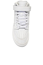 Saint Laurent Lax Mid Sneaker in Blanc Optique, view 4, click to view large image.