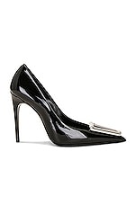 Saint Laurent Avenue Pump in Nero, view 1, click to view large image.