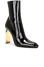 Saint Laurent Auteuil Bootie in Nero, view 2, click to view large image.