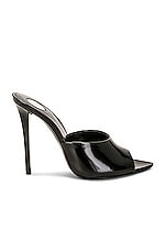 Saint Laurent Goldie Mule Sandal in Nero, view 1, click to view large image.