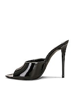 Saint Laurent Goldie Mule Sandal in Nero, view 5, click to view large image.
