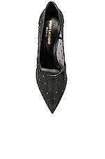 Saint Laurent Anja Pump in Nero, view 4, click to view large image.