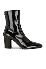Saint Laurent Betty Bootie in Nero, view 1, click to view large image.