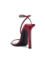 Saint Laurent Pam Sandal in Opyum Red, view 3, click to view large image.