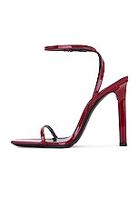 Saint Laurent Pam Sandal in Opyum Red, view 5, click to view large image.