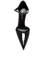 Saint Laurent Avenue Pump in Nero, view 4, click to view large image.