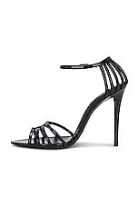 Saint Laurent Milena Sandal in Nero, view 5, click to view large image.