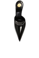 Saint Laurent Tabou Mule Pump in Nero, view 4, click to view large image.