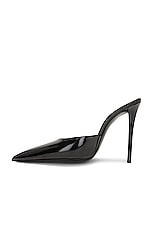 Saint Laurent Tabou Mule Pump in Nero, view 5, click to view large image.