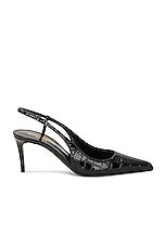 Saint Laurent Vendome Slingback Pump in Nero, view 1, click to view large image.