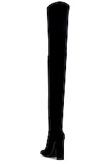 Saint Laurent Auteuil Over The Knee Boot in Nero, view 3, click to view large image.