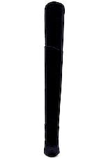 Saint Laurent Auteuil Over The Knee Boot in Nero, view 4, click to view large image.