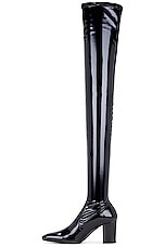Saint Laurent Betty Over The Knee Boot in Nero, view 5, click to view large image.