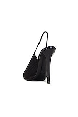 Saint Laurent Raven Slingback Pump in Nero, view 3, click to view large image.