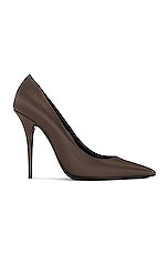 Saint Laurent Instinct Pump in Roast Brown, view 1, click to view large image.