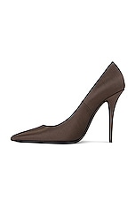 Saint Laurent Instinct Pump in Roast Brown, view 5, click to view large image.