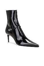 Saint Laurent Vendome Buckle Bootie in Nero, view 2, click to view large image.