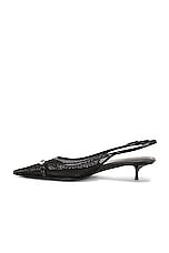 Saint Laurent Oxalis Slingback Buckle Pump in Nero, view 5, click to view large image.
