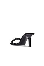 Saint Laurent Pam Mule Sandal in Nero, view 3, click to view large image.
