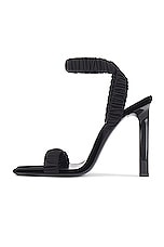 Saint Laurent Pam Sandal in Nero, view 5, click to view large image.