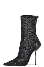 Saint Laurent Oxalis Bootie in Nero, view 5, click to view large image.