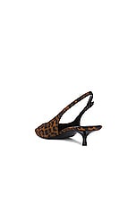 Saint Laurent Cherish Slingback Pump in Manto Naturale, view 3, click to view large image.