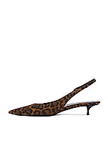 Saint Laurent Cherish Slingback Pump in Manto Naturale, view 5, click to view large image.
