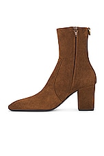 Saint Laurent Betty Zipped Bootie in Land, view 5, click to view large image.