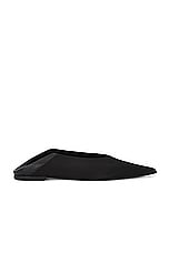 Saint Laurent Carolyn Flat Slipper in Noir, view 1, click to view large image.
