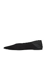 Saint Laurent Carolyn Flat Slipper in Noir, view 6, click to view large image.
