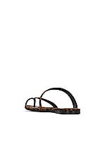 Saint Laurent Tanger Flat Slide in Manto Naturale, view 3, click to view large image.