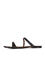 Saint Laurent Tanger Flat Slide in Manto Naturale, view 5, click to view large image.
