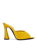Saint Laurent Suite Mule Sandal in Ocre, view 1, click to view large image.