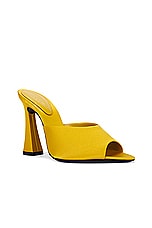 Saint Laurent Suite Mule Sandal in Ocre, view 2, click to view large image.