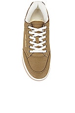 Saint Laurent SL61 Low Top Sneaker in Cactus & Military Green, view 4, click to view large image.