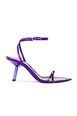 Saint Laurent Kitty Sandal Sandal in Plum Violet, view 1, click to view large image.