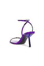 Saint Laurent Kitty Sandal Sandal in Plum Violet, view 3, click to view large image.