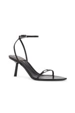 Saint Laurent Kitty Sandal Sandal in Noir, view 2, click to view large image.